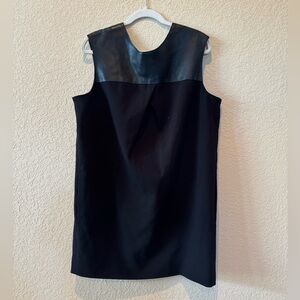 NWT BR Monogram, Banana Republic Leather Cocoon Dress, Size 12